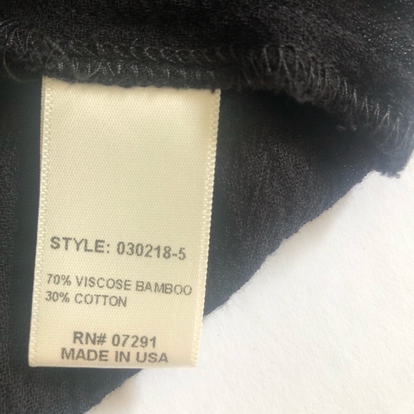 Johnny was calme black gauze tunic dress split sleeves fully lined. Size M - Picture 11 of 12